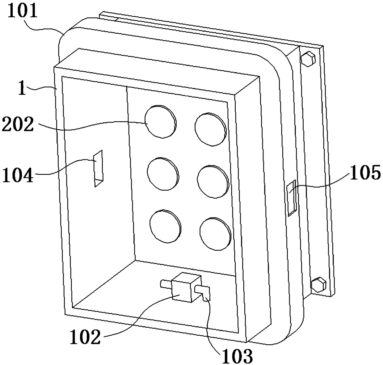 A high-low voltage switch cabinet with heat dissipation and dust prevention