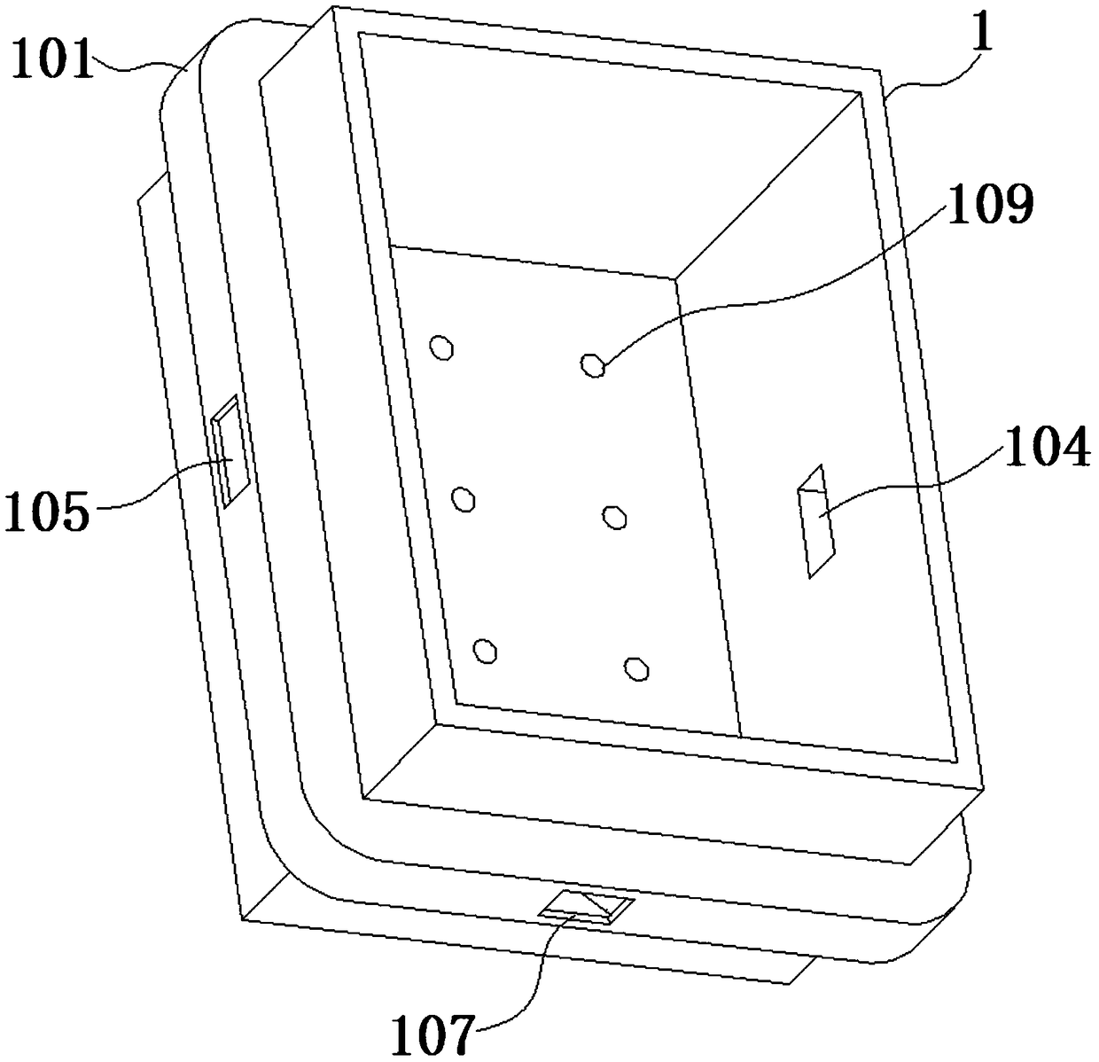 A high-low voltage switch cabinet with heat dissipation and dust prevention