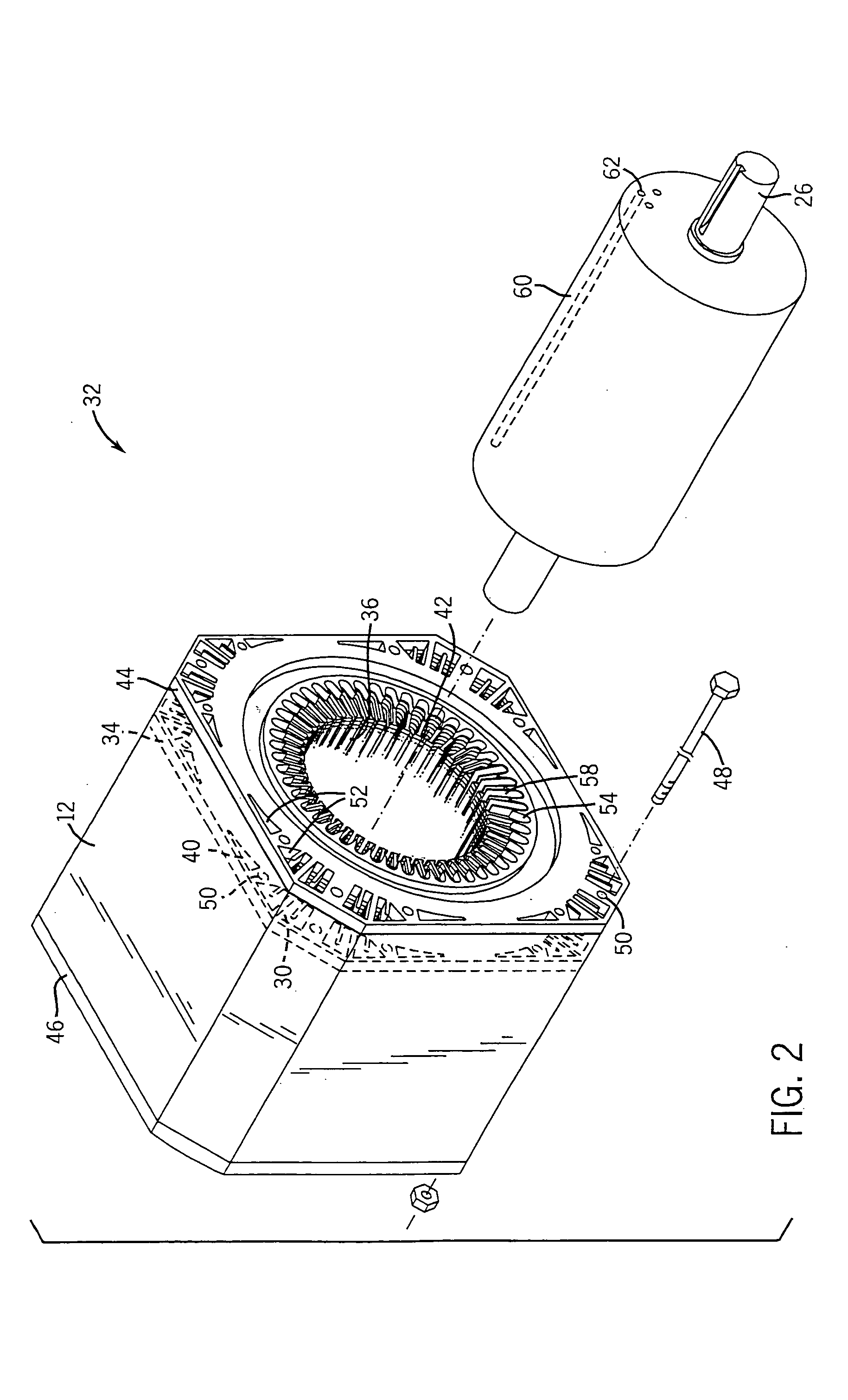 Stator cooling method and apparatus