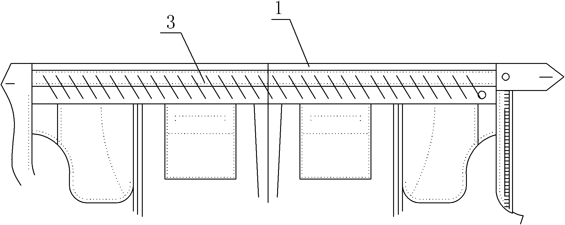 Processing method of western style pants with elastic waist