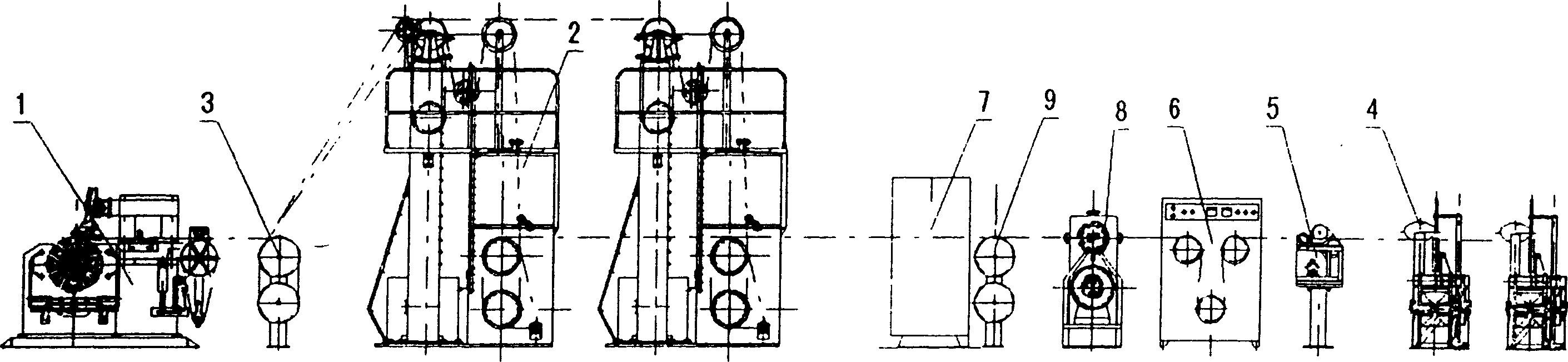 Double-pulling double-ring winding machine set of tyre multikind cross section steel wire ring