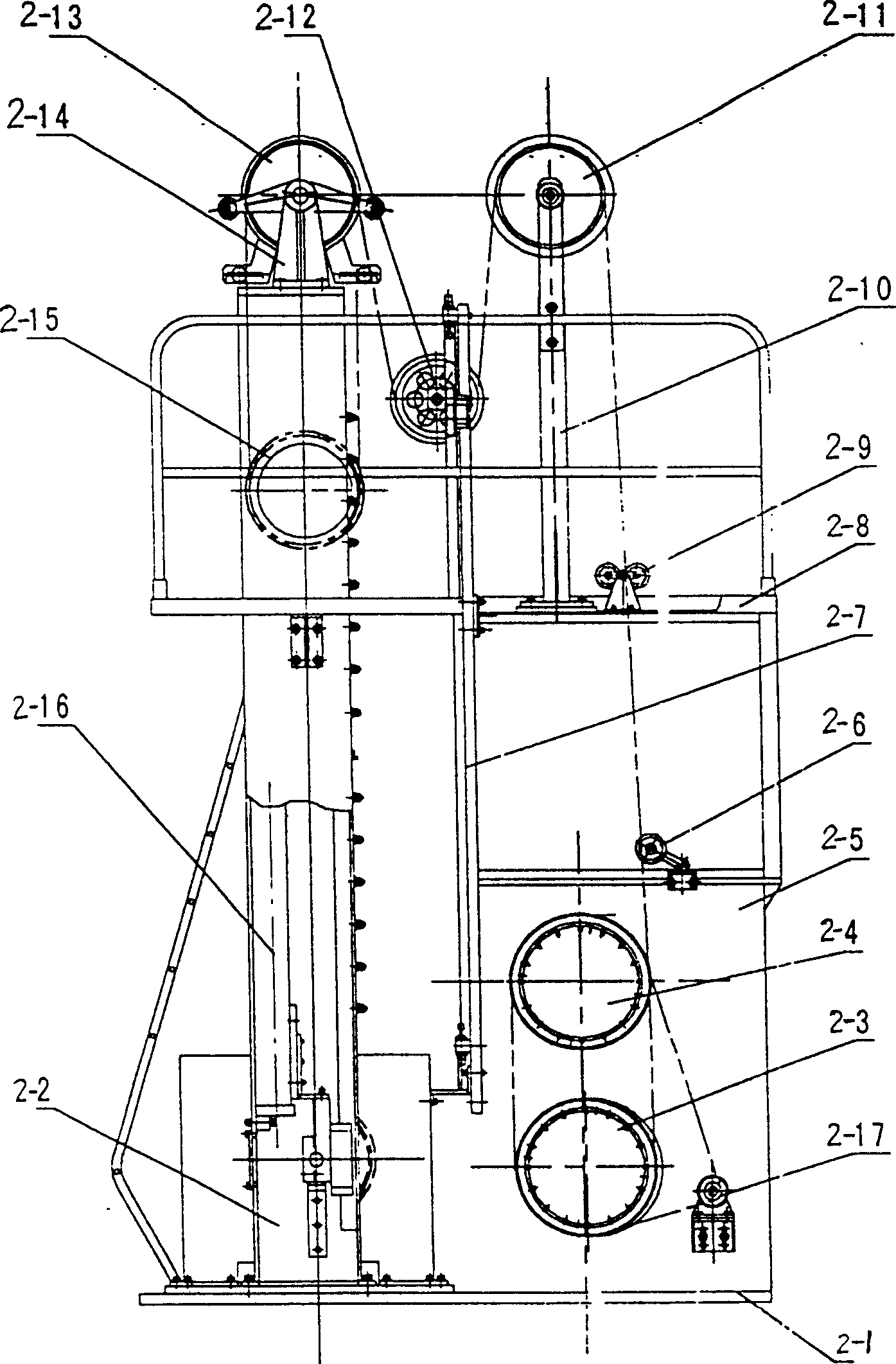 Double-pulling double-ring winding machine set of tyre multikind cross section steel wire ring