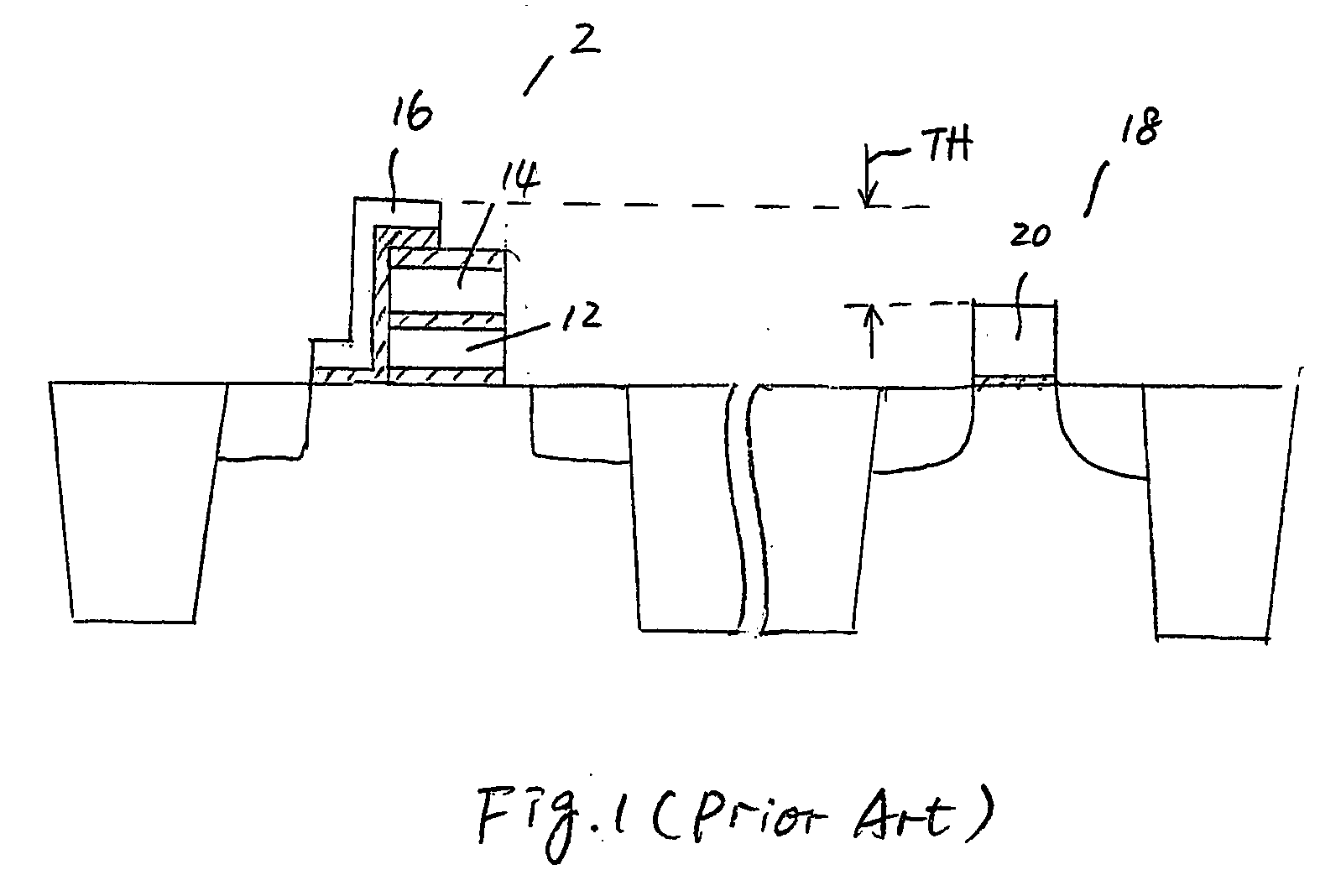 Method for reducing topography of non-volatile memory and resulting memory cells