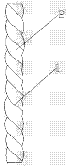 Preparation method of high-intensity polyester fiber cord thread