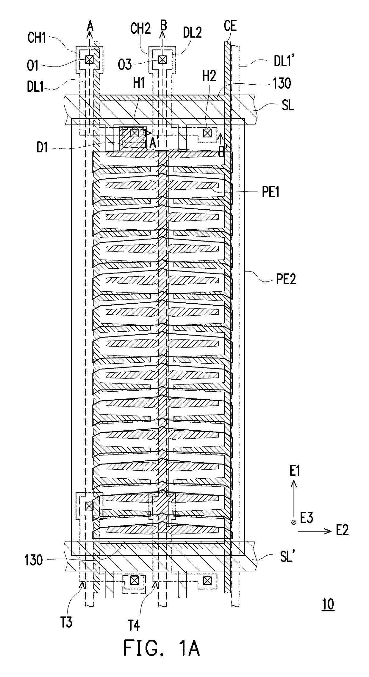 Pixel structure and driving method capable of switching display mode