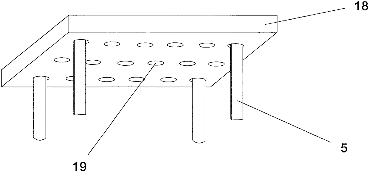 Device for conducting soil around pile destruction test