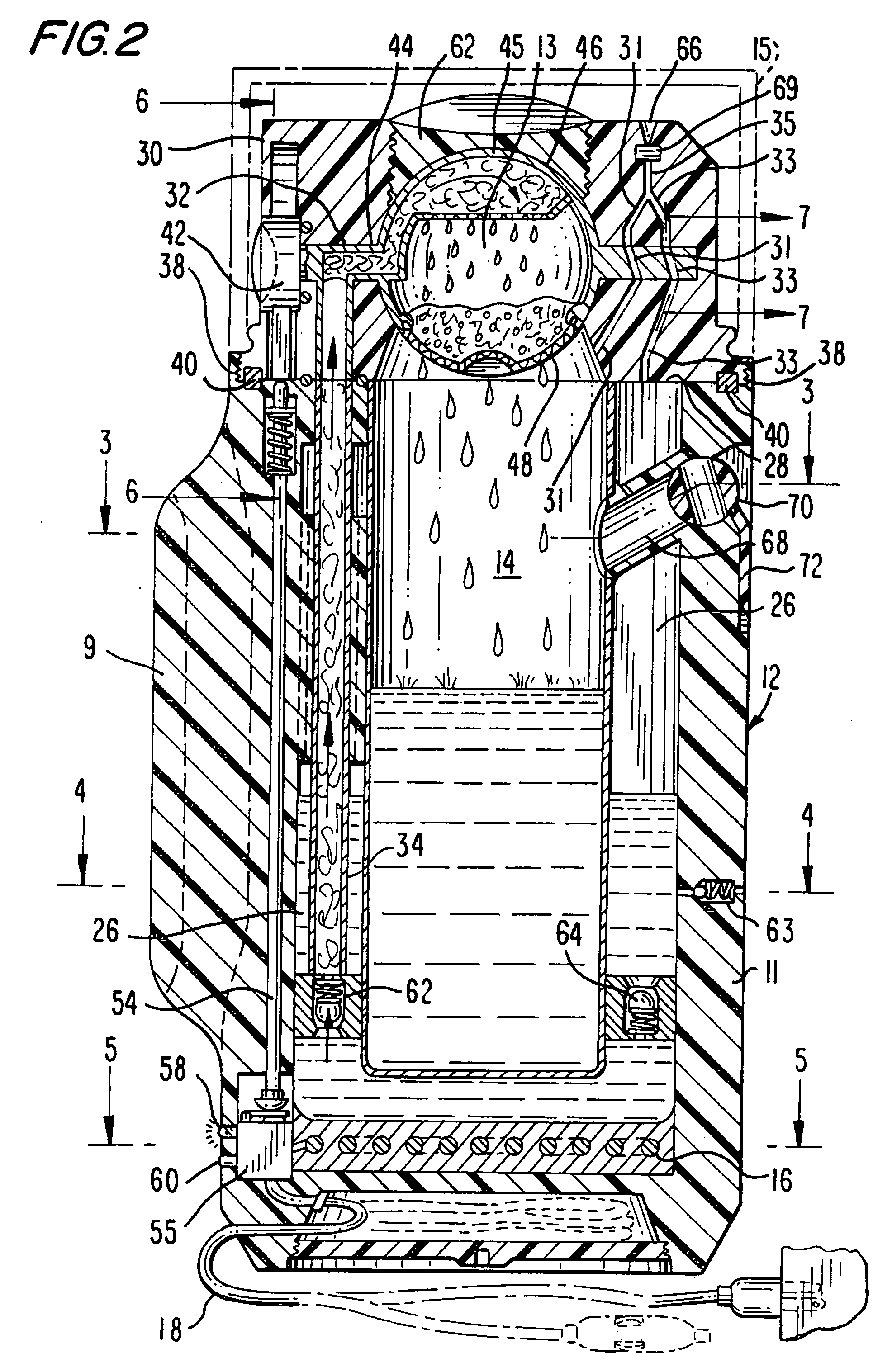 Apparatus for brewing beverages such as coffee and the like