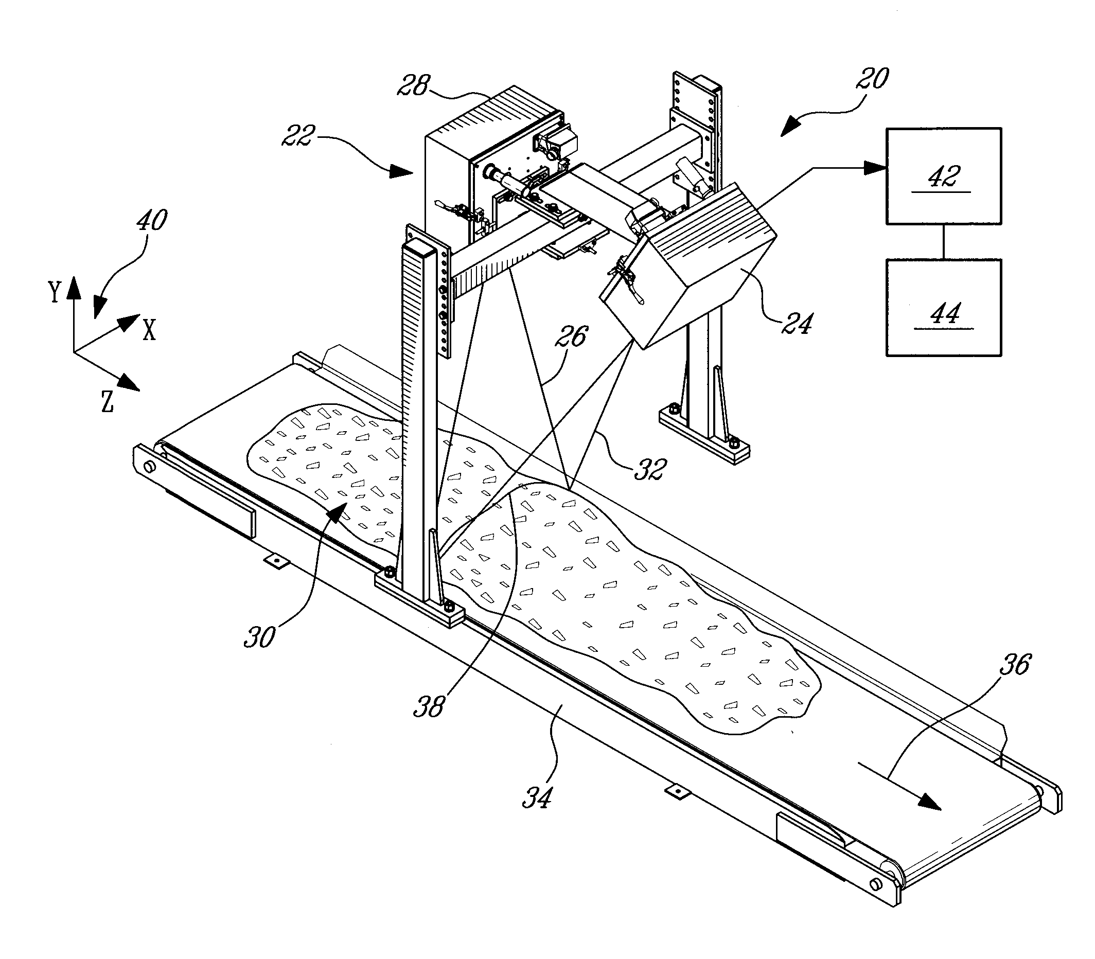 Apparatus and method for measuring size distribution of granular matter