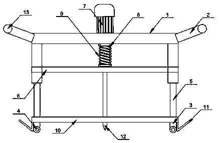 Drilling device used for road engineering