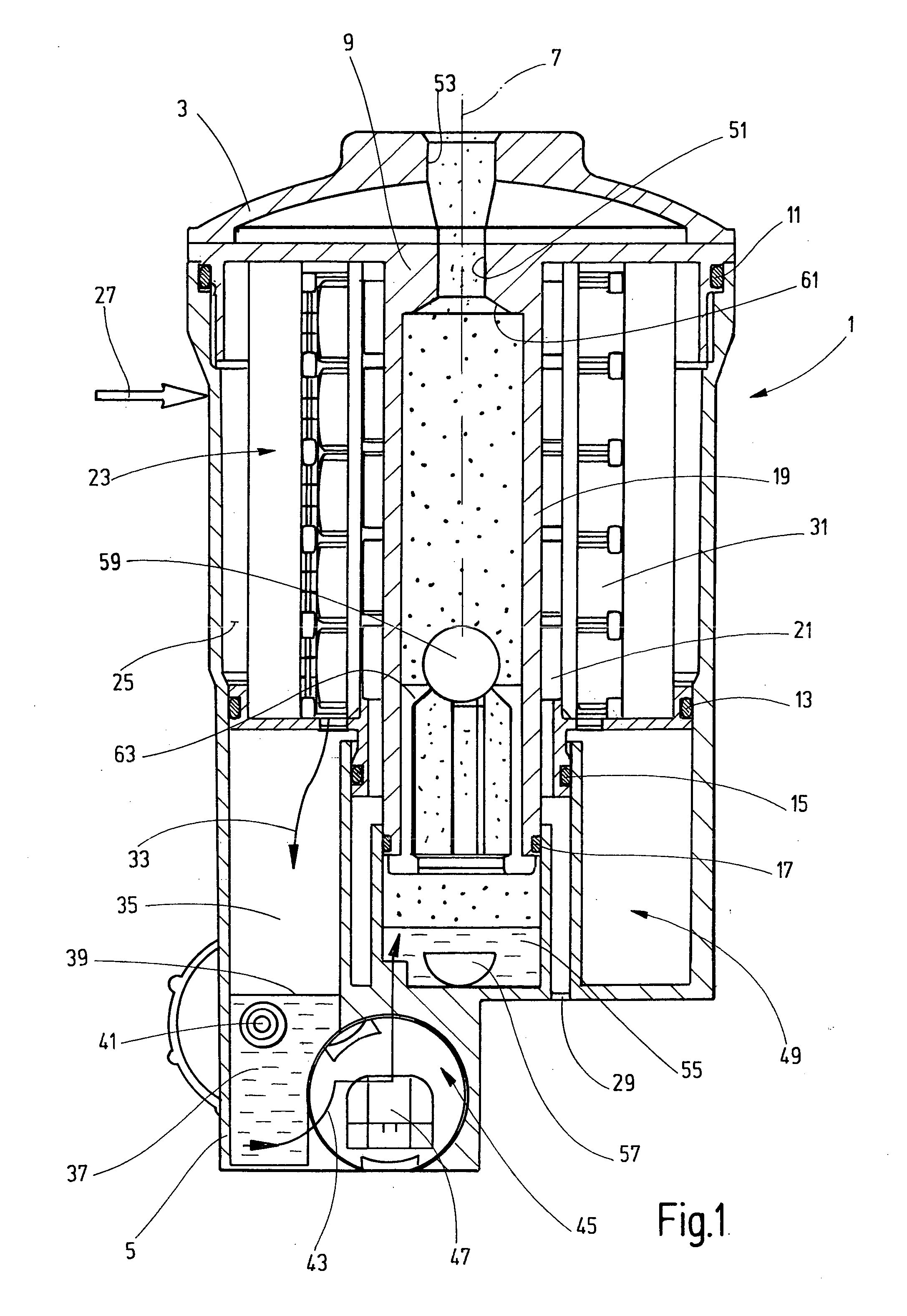 Fuel filter system, especially for diesel engines