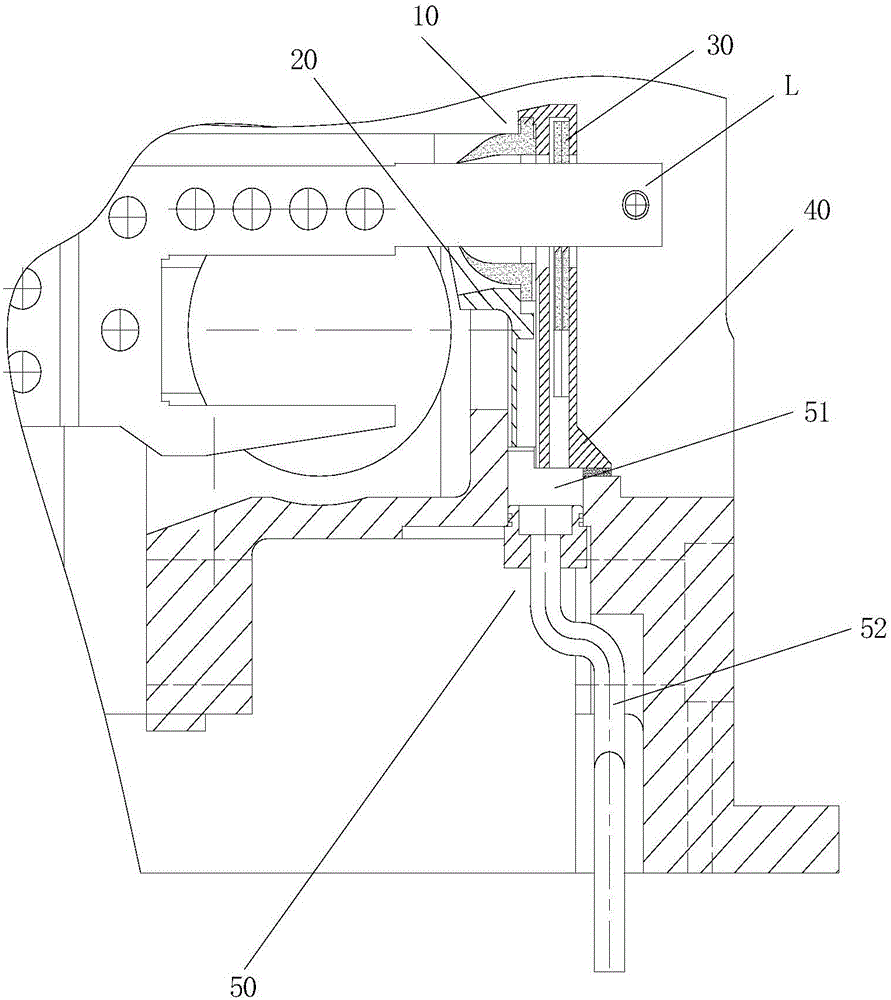 Oil leakage preventing mechanism for cloth supply table of sewing machine