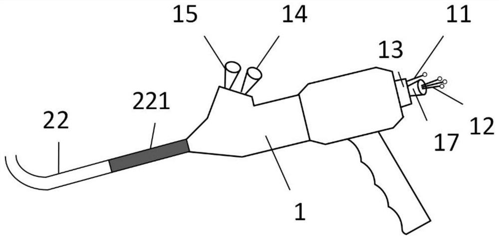 Taking-out system for urinary system stent