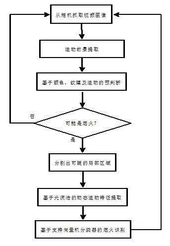 Intelligent video analysis-based forest smoke and fire detection method and special system thereof