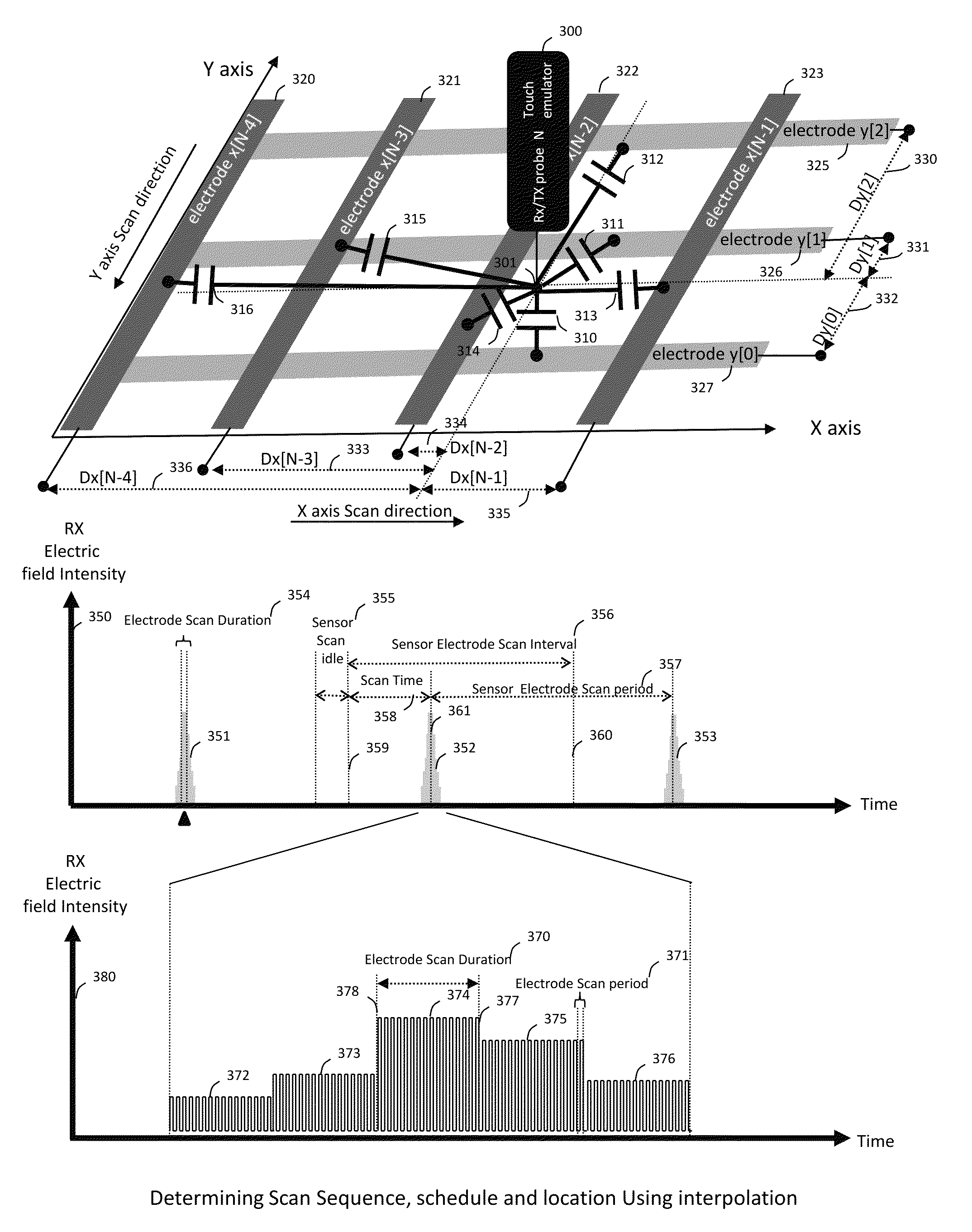 Method and apparatus for emulating touch and gesture events on a capacitive touch sensor