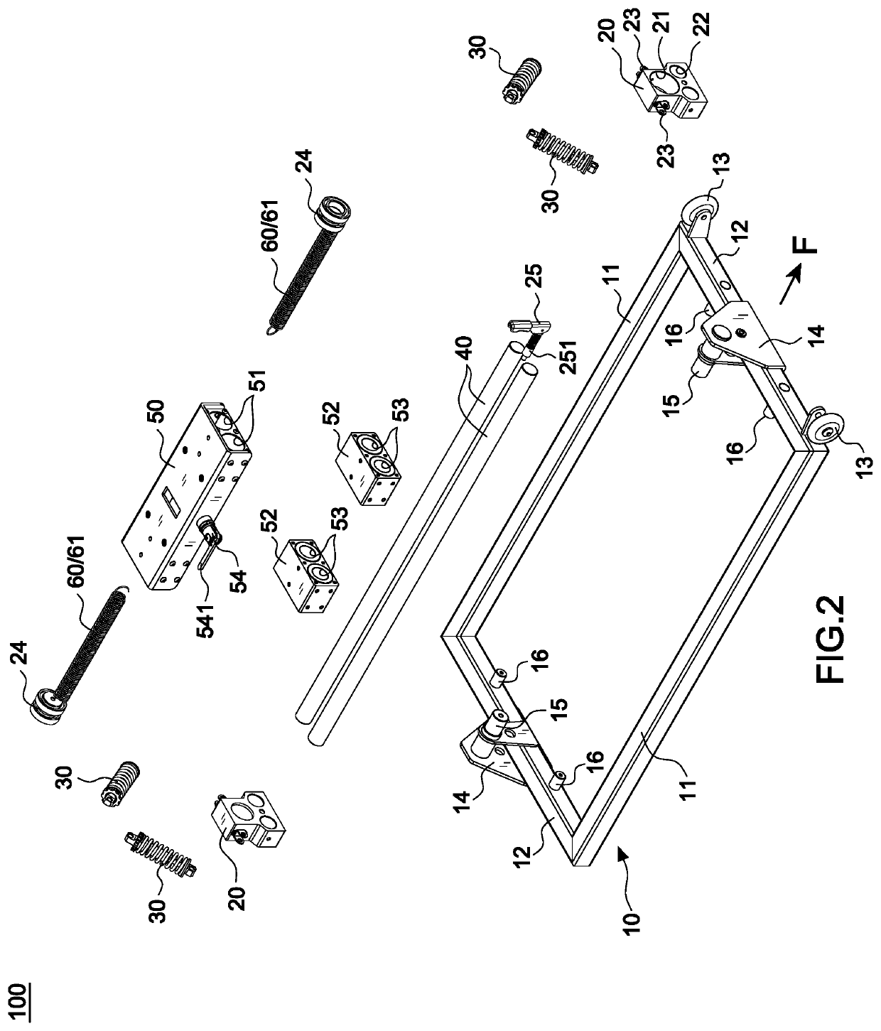 Swingable exercise bicycle mechanism