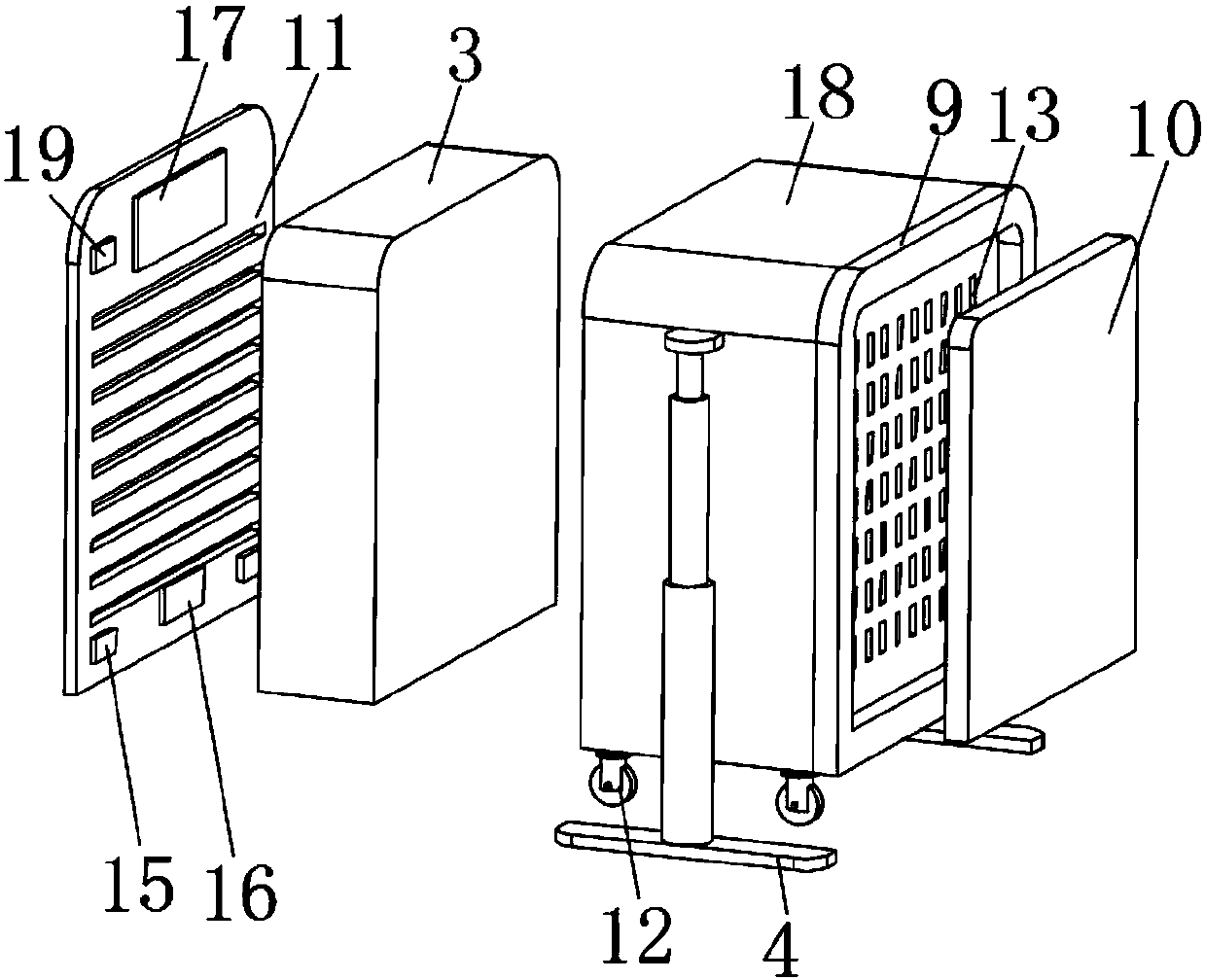 Air purifier with insulating, dustproofing and flame retarding effects