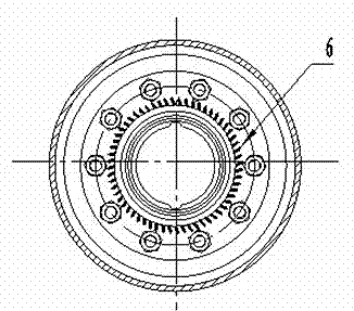 Automobile drum type brake heat dissipation system