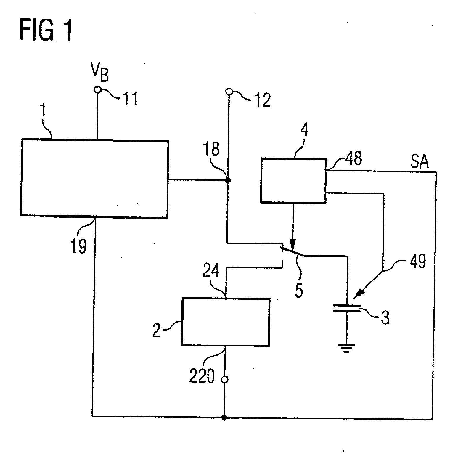 Voltage supply circuit and method for starting a circuit arrangement