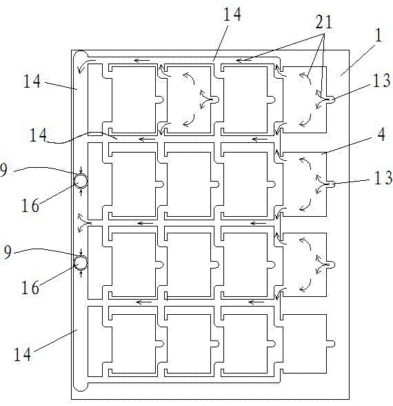 Device for two-way cooling of photovoltaic building by using natural low-temperature heat source