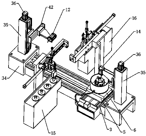 Flange multi-angle drilling integrated equipment