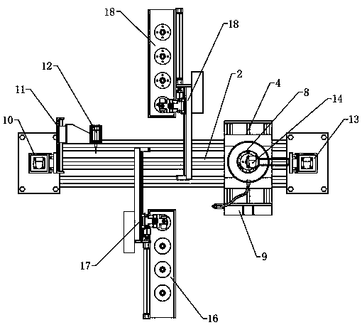 Flange multi-angle drilling integrated equipment