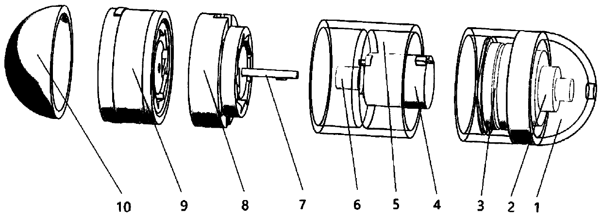 Intestinal tract biopsy medicine application capsule robot with anchoring function