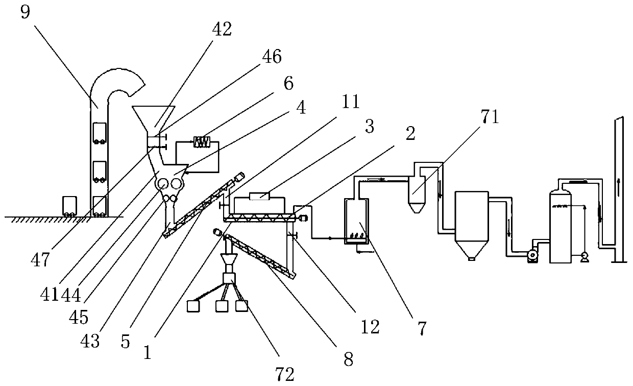 Lithium battery low-temperature pyrolysis system and pyrolysis method thereof