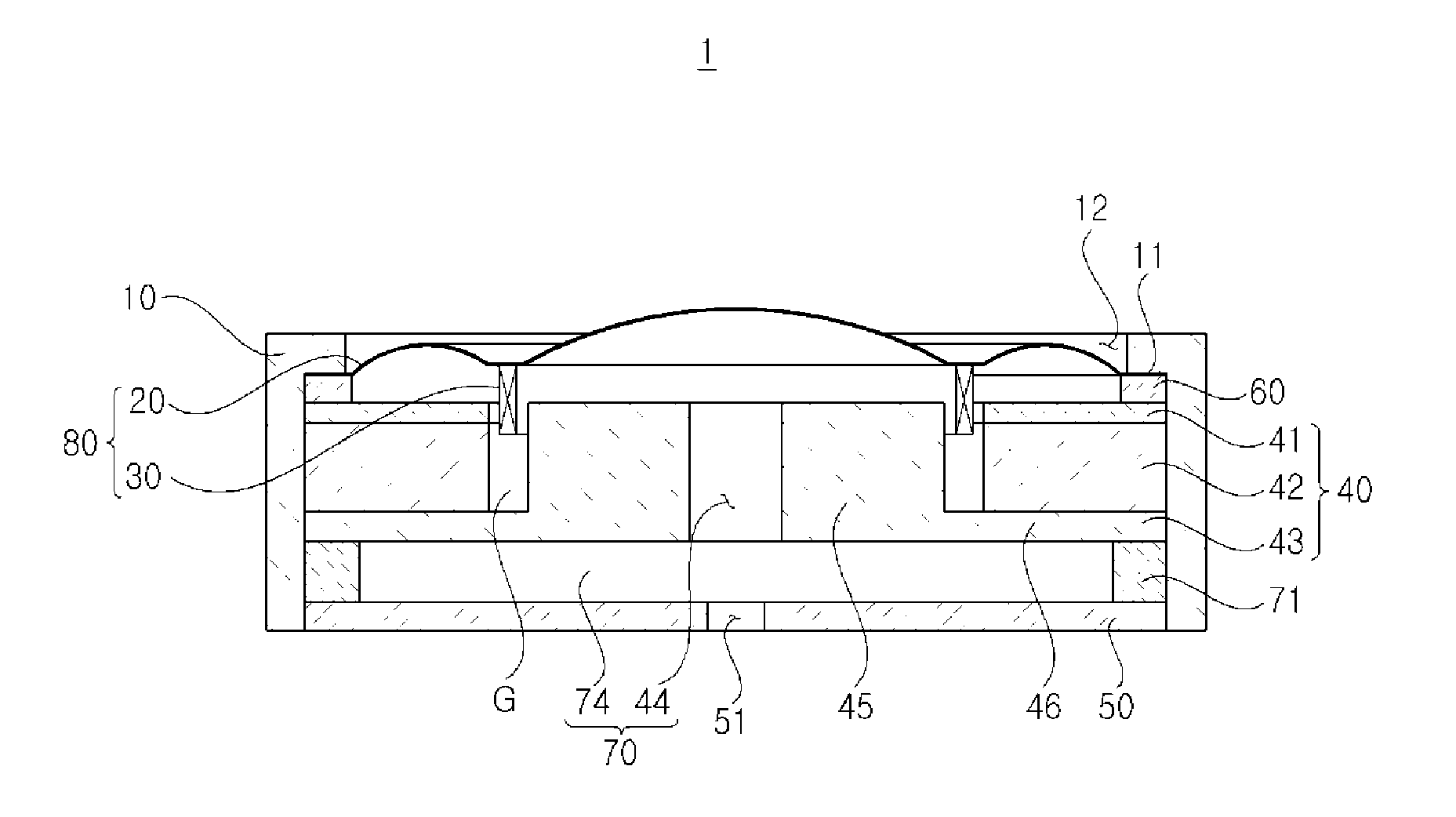 Microspeaker with inner resonance chamber