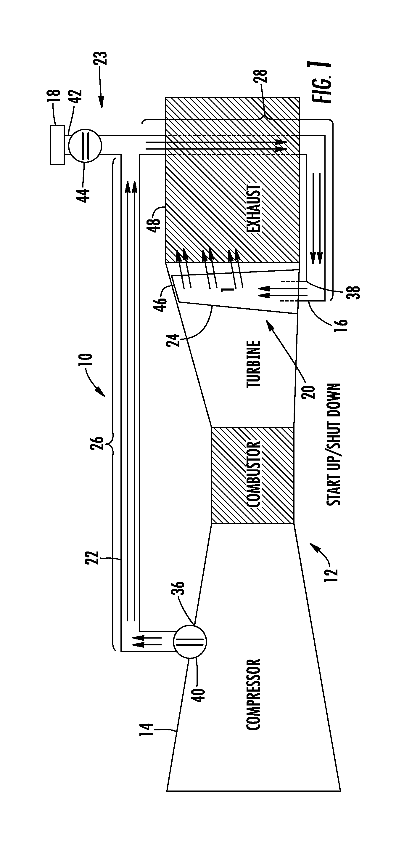 Cooling system with compressor bleed and ambient air for gas turbine engine