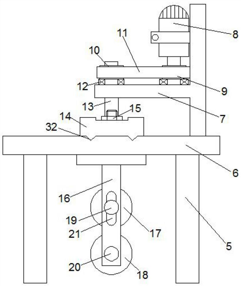 A kind of material guide device for stamping side material roll tape coiling of stamping parts