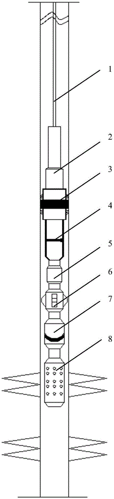 Shale gas well no-killing production tubular column capable of being lifted up and put down under no pressure and construction method