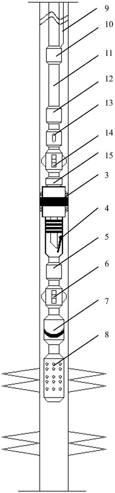 Shale gas well no-killing production tubular column capable of being lifted up and put down under no pressure and construction method