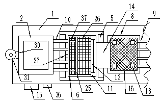 Metallurgy dust mud leaching device