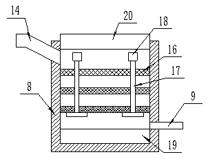 Metallurgy dust mud leaching device