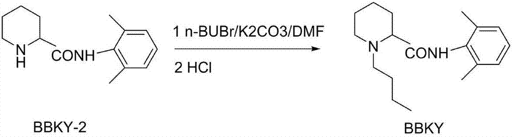 Preparation method of bupivacaine hydrochloride