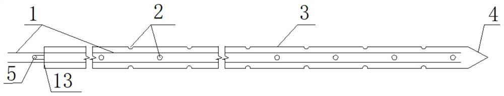 Tunnel pipe shed grouting device and pressure-adjustable reverse reinforcement construction method