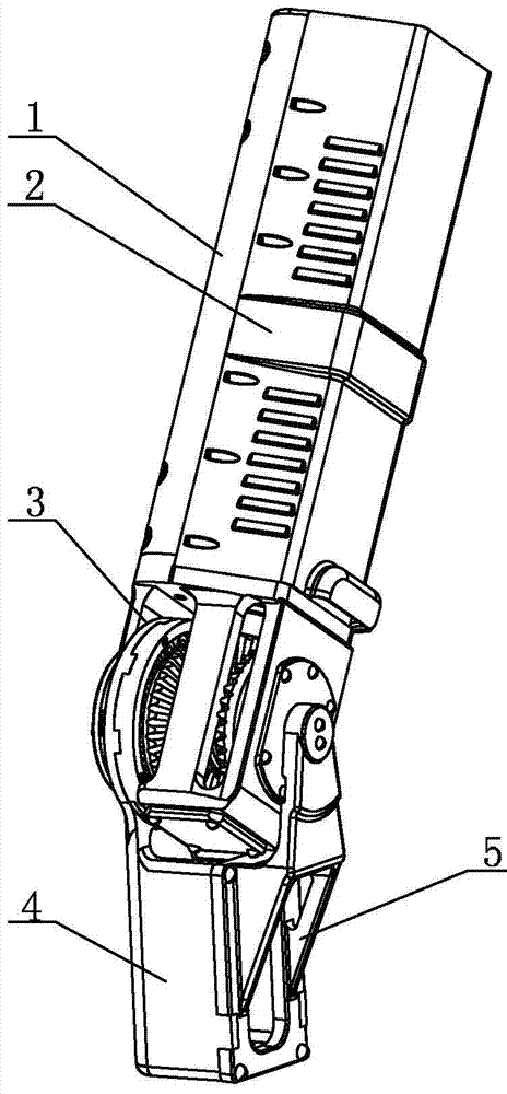 Large-output-force robot flexible energy-storing joint based on gravity energy storing