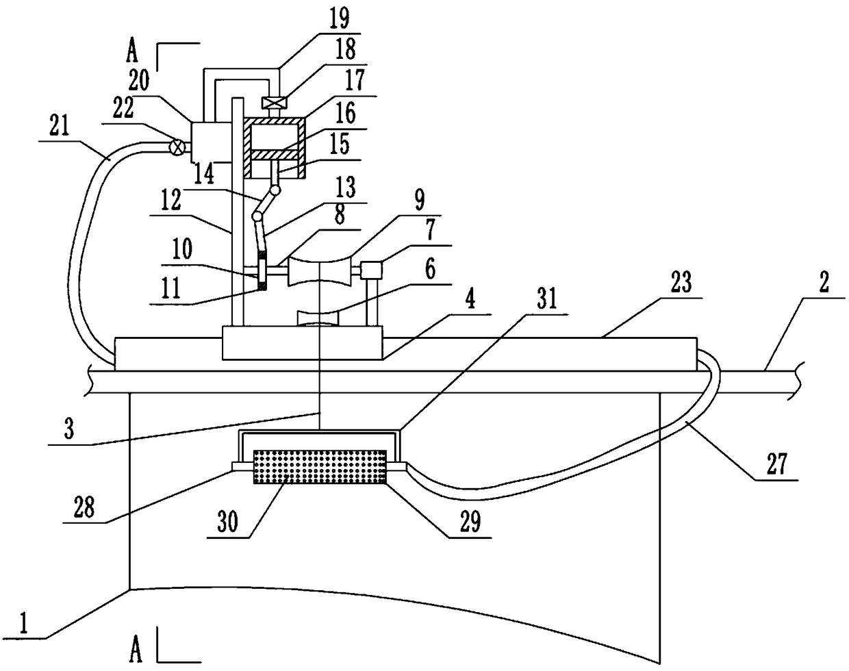 Cleaning device capable of conveniently cleaning glass curtain wall