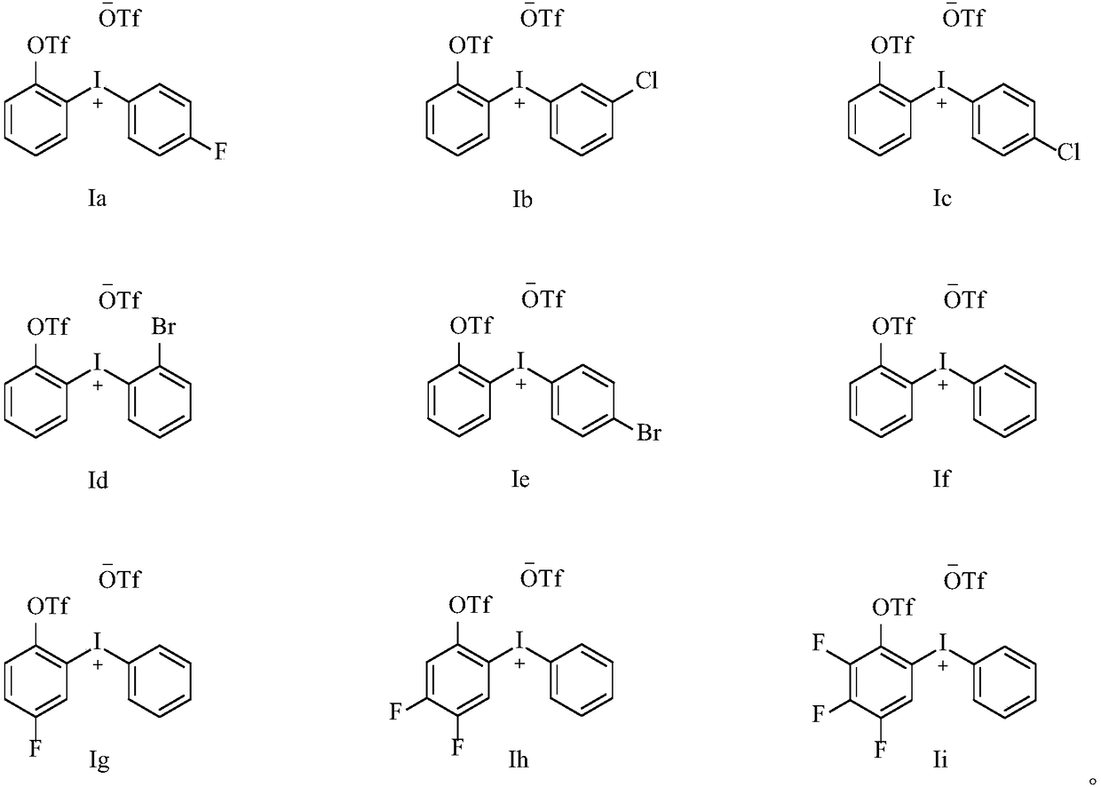 Diaryl iodide salt compound as well as preparation method and application thereof