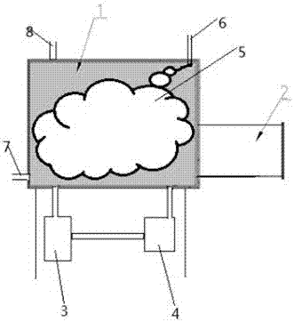 Built-in airbag type glove box and method for cleaning glove box in airbag manner