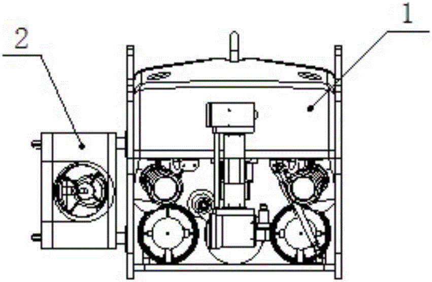 Underwater detection robot with auxiliary side sucker stabilizer