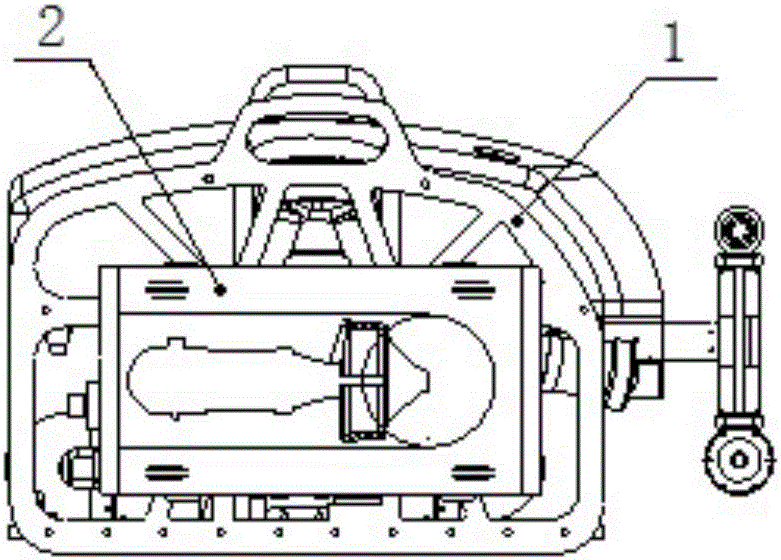 Underwater detection robot with auxiliary side sucker stabilizer