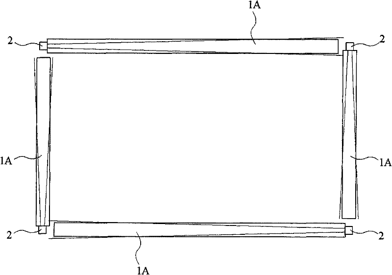 Device and method for generating luminous effect in frame body