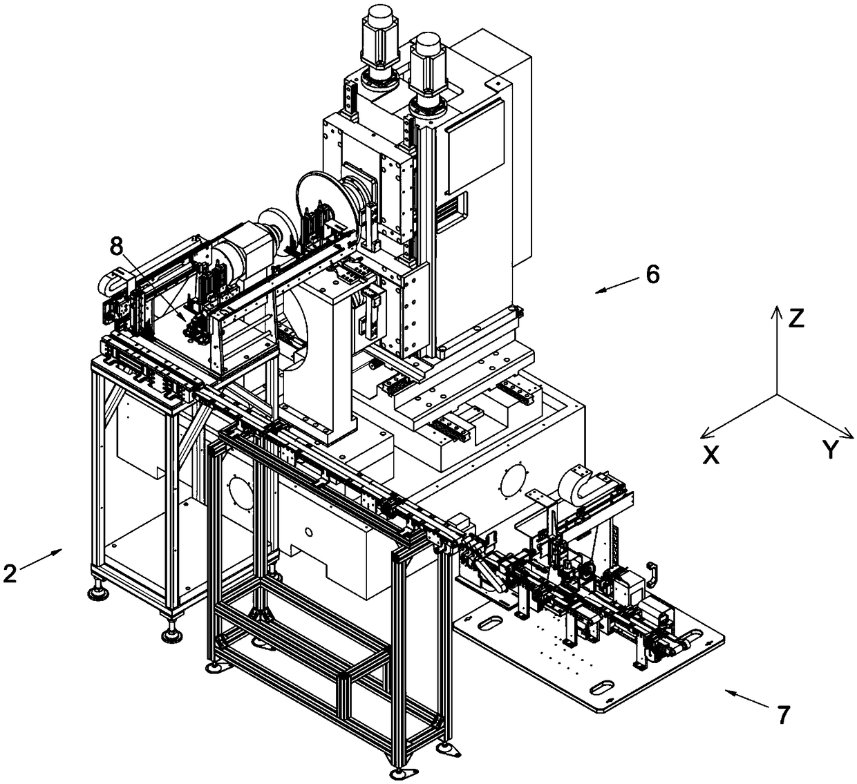 Automatic measuring type upper and lower groove body polishing line