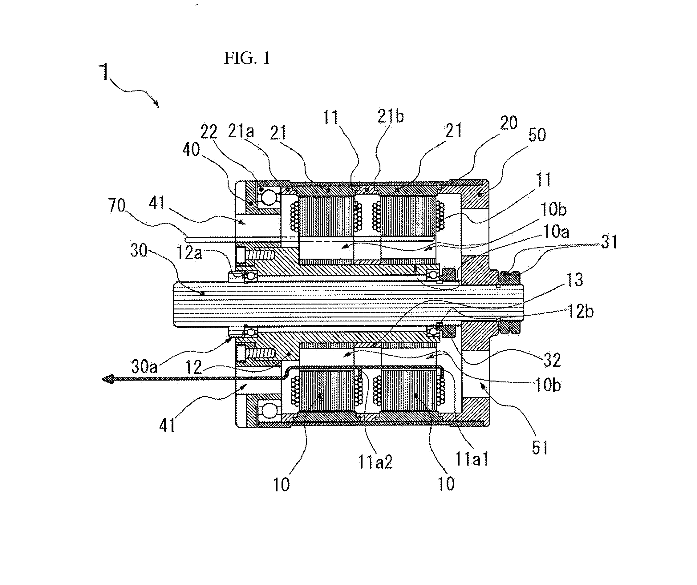 Outer rotor type motor