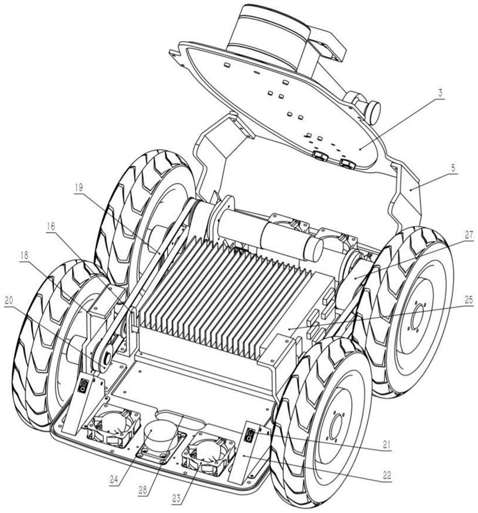 Robot chassis structure