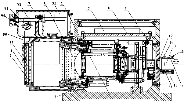 High-resolution strong fog-penetrating zoom camera lens with automatic dimming and control method thereof