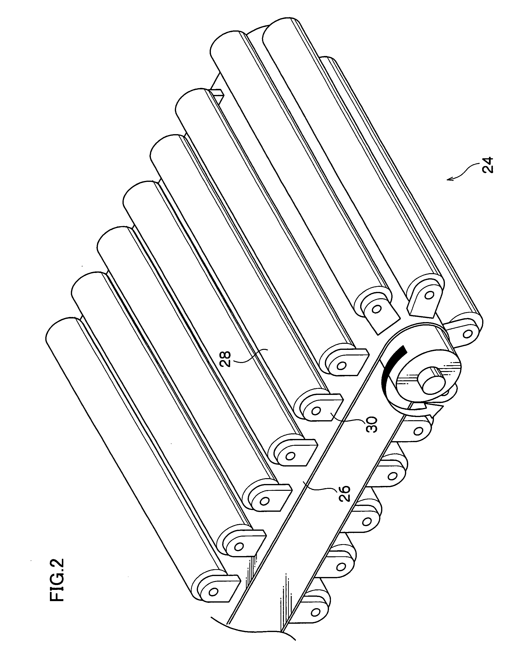 Rubber Member Conveying Device and Rubber Member Supplying System with the Same