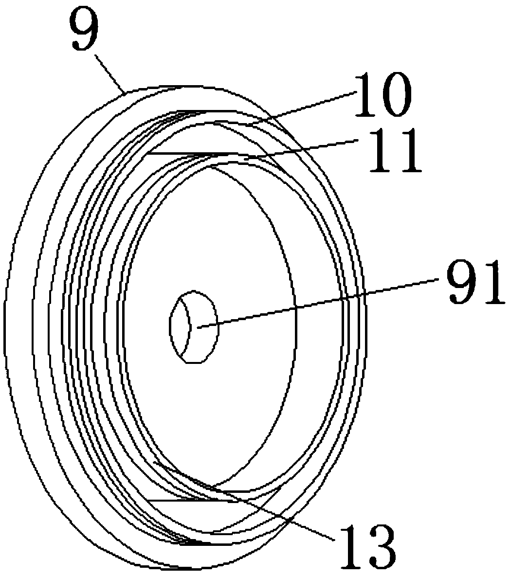 LED head shaking lamp with stepless rotation light scattering effect