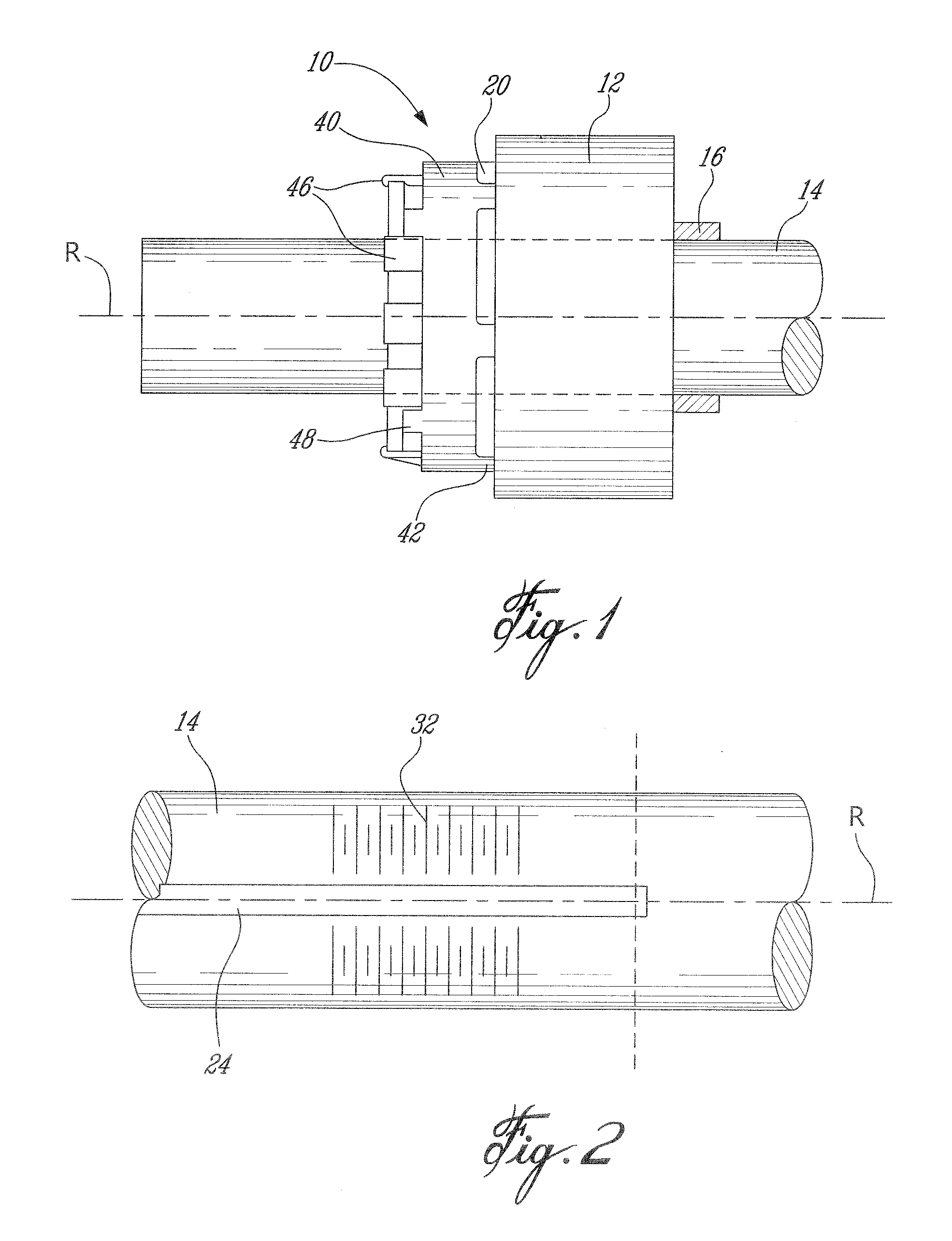 Arrangement for releasably holding a component in a fixed position on a shaft